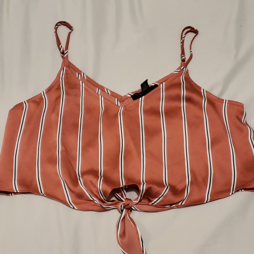 RUST ORANGE W BLACK & WHITE LINING